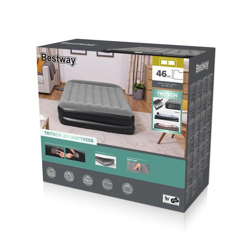 Matrac beépített pumpával (203 × 152 × 46 cm) - Bestway