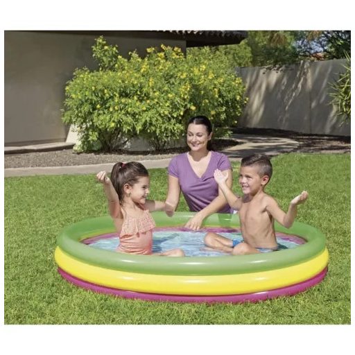 BESTWAY szivárványos pancsoló medence (152 cm)