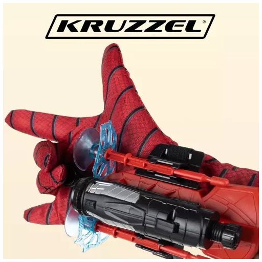Kruzzel - Pókember hálóvető kesztyű tapadókorongokkal