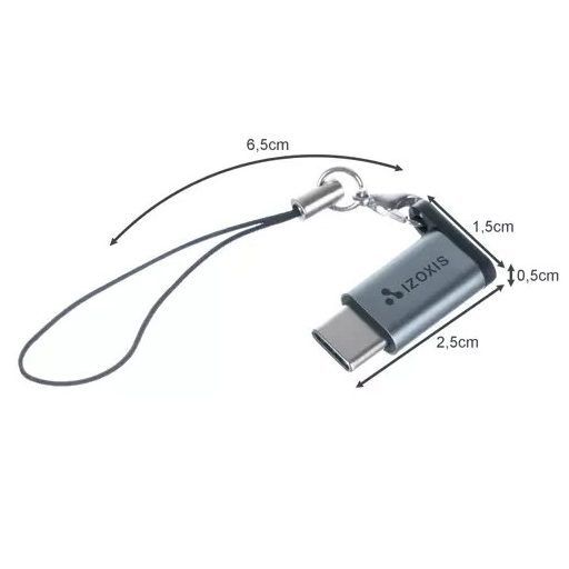 USB-C és MicroUSB (2.0) átalakító adapter - Izoxis