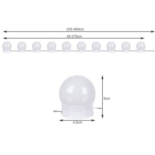 LED világítás sminktükörre