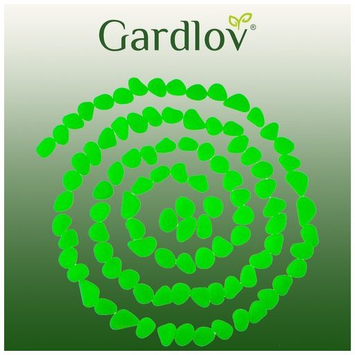 Világító kerti díszkövek - zöld