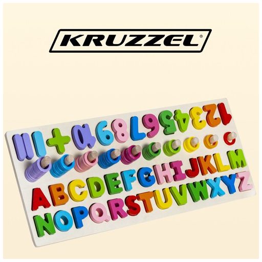 Kruzzel: Fából készült ábécé és számok