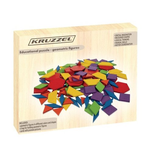 Oktatási puzzle - geometriai figurák