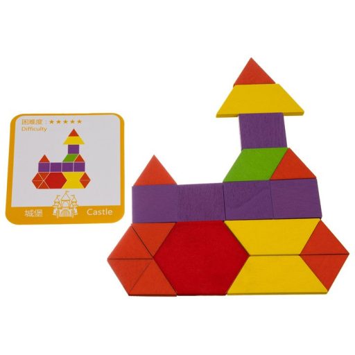 Oktatási puzzle - geometriai figurák