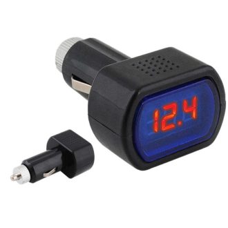   12V feszültségmérő, autós feszültségmérő, digitális voltmérő, autós elektronikai mérőeszköz, autós feszültség kijelző