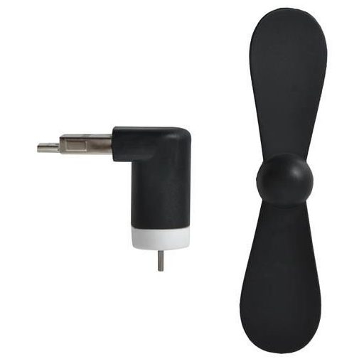 Fekete micro USB ventilátor