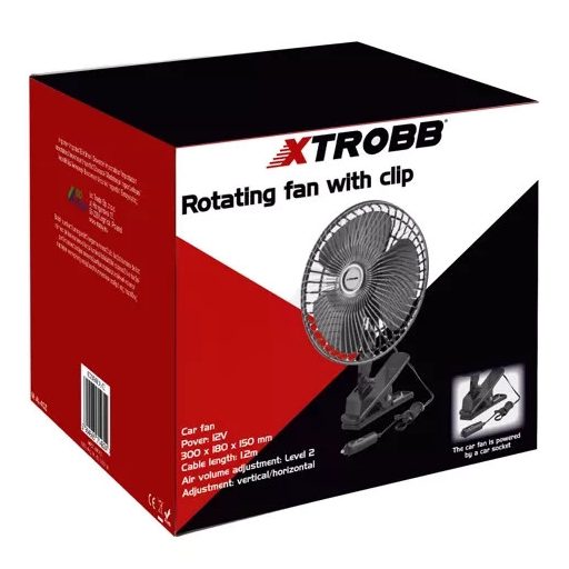Forgó ventilátor csíptetővel Xtrobb 23194