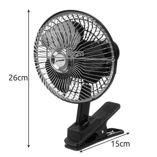 Forgó ventilátor csíptetővel Xtrobb 23194