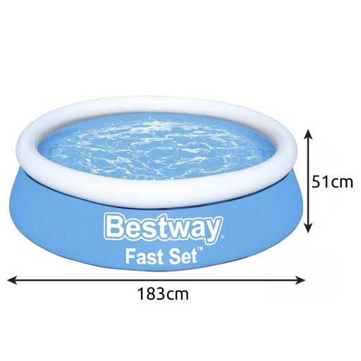 BESTWAY 57392 Kerti Medence Bővítő 183x51cm - Úszómedence, Nyári Játék, Kerti Szórakozás, Gyerekmedence