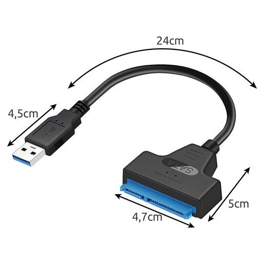 USB-SATA 3.0 Izoxis 23603 adapter - adatátvitel, merevlemez csatlakozó, számítógép kiegészítő