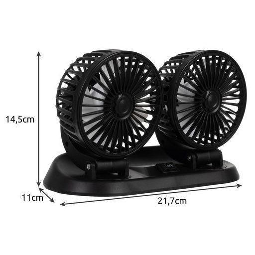 Két autós ventilátor - Xtrobb 23222 dupla autós ventilátor
