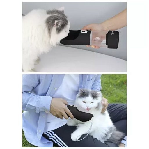 Kutya itatós palack tálkával Purlov 21033