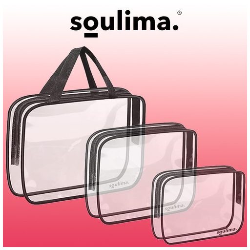 Átlátszó kozmetikai táska 3 az 1-ben Soulima 21448