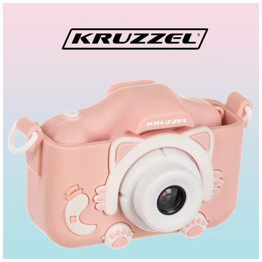 Digitális fényképezőgép rózsaszín Kruzzel AC22296