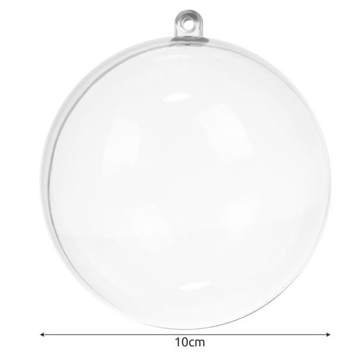 Átlátszó gömbdíszek 10 cm – 5 darabos Ruhhy 22276 készlet
