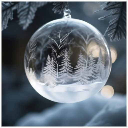 Átlátszó gömbdíszek 10 cm – 5 darabos Ruhhy 22276 készlet