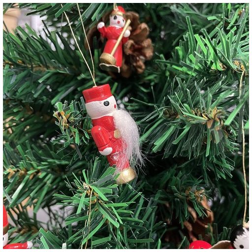 Fa függődíszek / karácsonyfagömbök, 30 db
