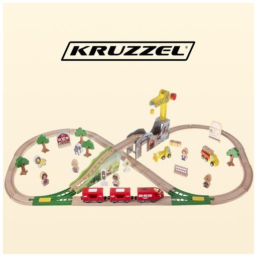 Fából készült vonatpálya Kruzzel 22495