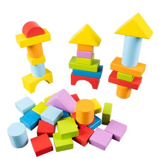 Fa építőkockák – 100 db Kruzzel 22666