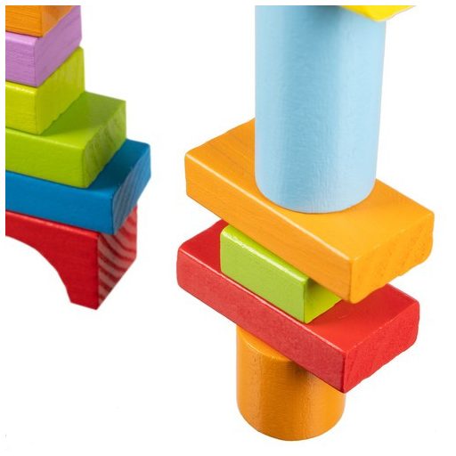 Fa építőkockák – 100 db Kruzzel 22666