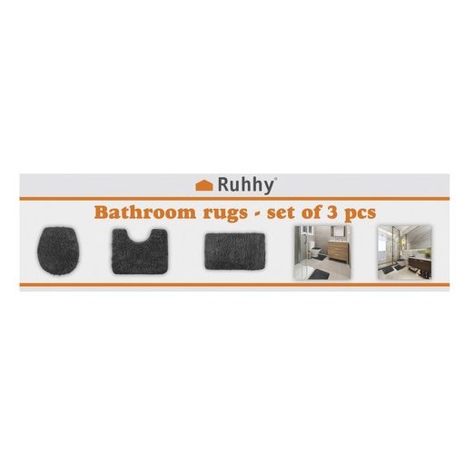 Fürdőszőnyeg szett - szürke Ruhhy 24353