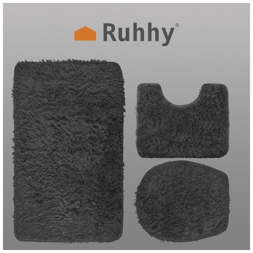 Fürdőszőnyeg szett - szürke Ruhhy 24353