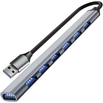 Izoxis 24374 USB elosztó – 1× 3.2, 6× 2.0 port