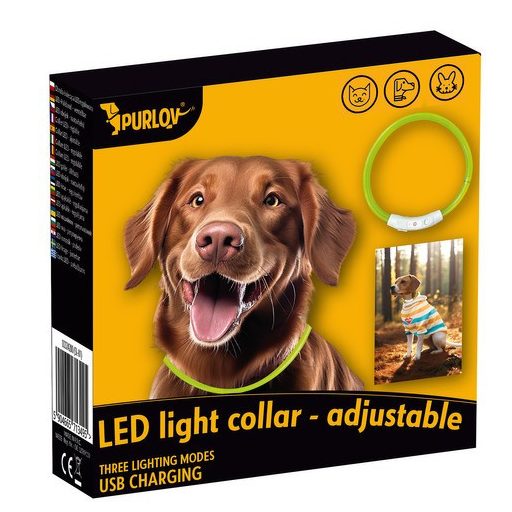 Állítható LED nyakörv Purlov 24200