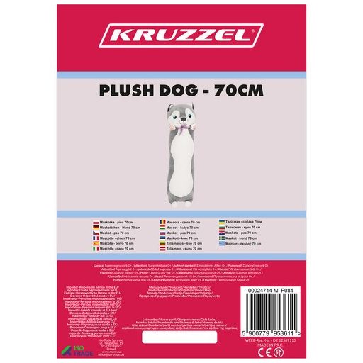 Kutya plüssfigura 70 cm Kruzzel 24714