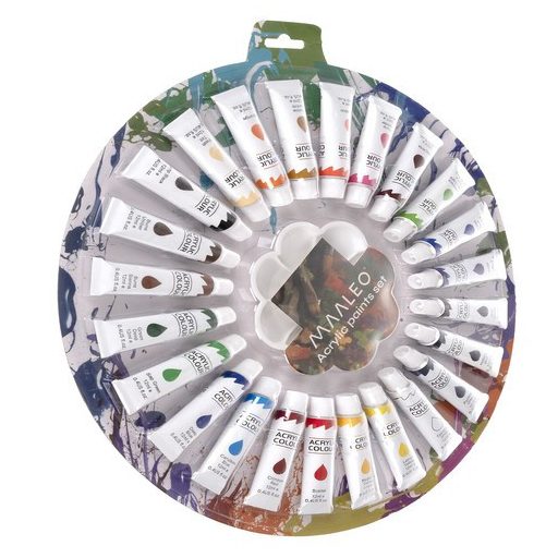 Akrilfesték készlet 12 ml – 24 darabos Maaleo 24725