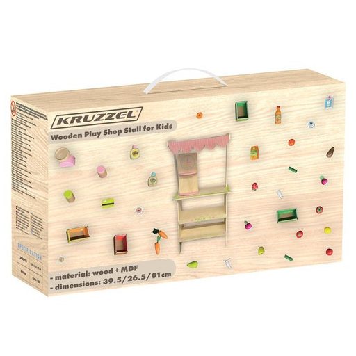 Fából készült stand kiegészítőkkel Kruzzel 24888