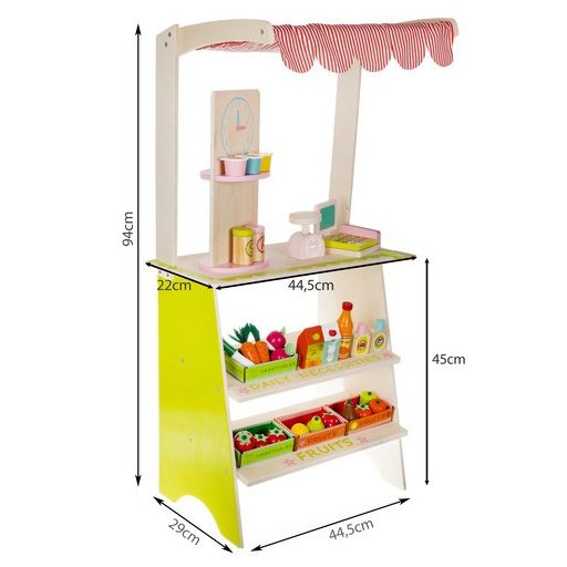 Fából készült stand kiegészítőkkel Kruzzel 24888