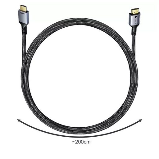 8K felbontású HDMI kábel 2 méteres hosszban