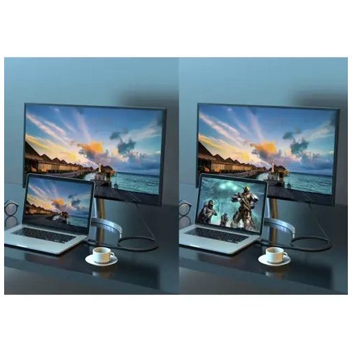 8K felbontású HDMI kábel 2 méteres hosszban