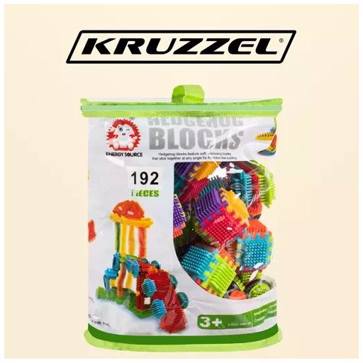 Építőkockák - sündisznók 192db. Kruzzel 20376