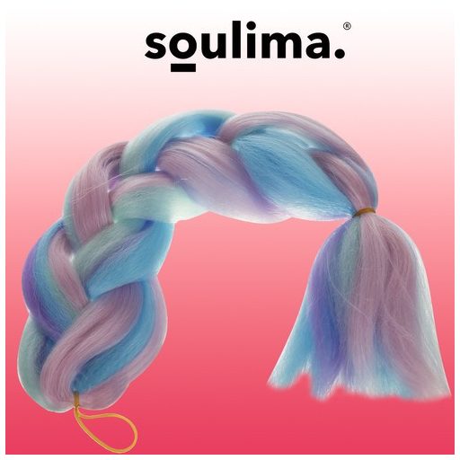 Szintetikus haj ombre kék/lila Soulima 21366