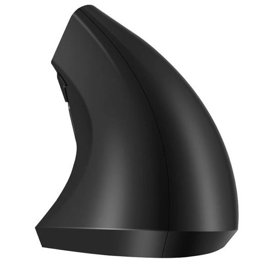 Vezeték nélküli függőleges egér - Ergonómikus design - Optikai szenzor - 6 gomb - USB vevőegység - Fekete
