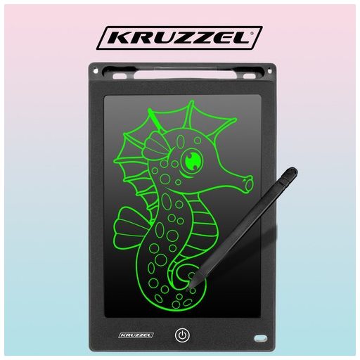 Rajztábla 10 fekete XL KRUZZEL 22455, digitális rajz tábla, rajzolás tablet, grafikai tábla, művészeti eszközök
