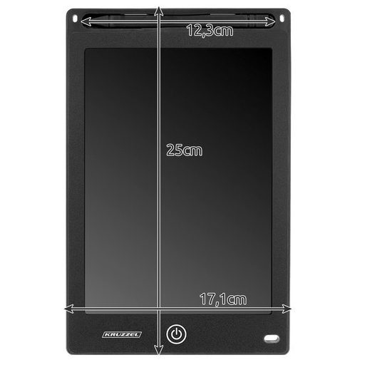 Rajztábla 10 fekete XL KRUZZEL 22455, digitális rajz tábla, rajzolás tablet, grafikai tábla, művészeti eszközök