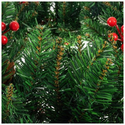 Karácsonyi díszajtókoszorú díszítő ornamentális 60cm vastag XXL