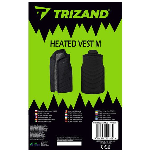 Fűthető mellény M USB Trizand 22126