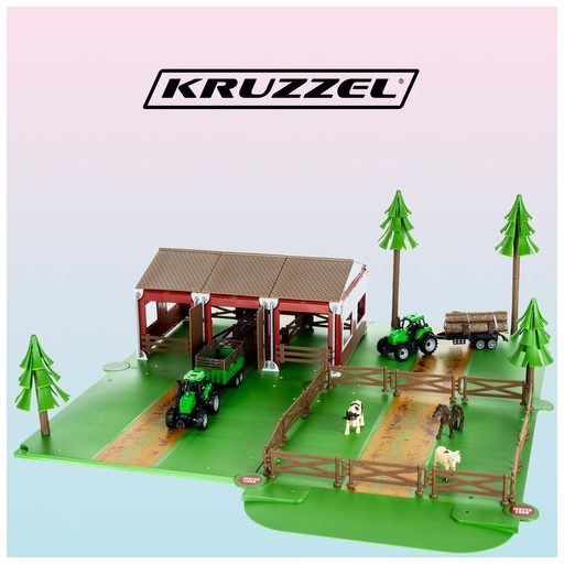 Állatos farm játékautókkal 22404