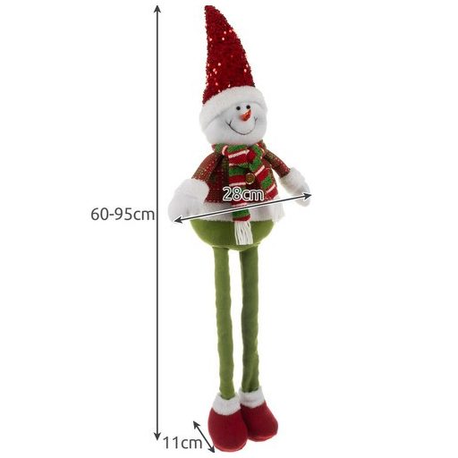 Karácsonyi hóember - teleszkópos 95cm Ruhhy 22331
