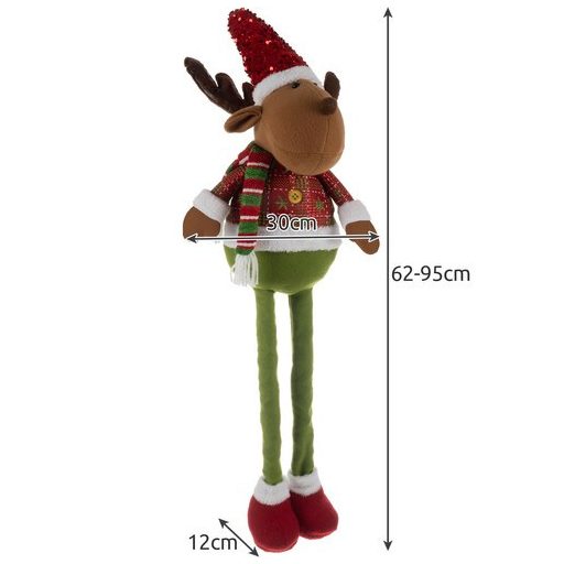 Karácsonyi rénszarvas - teleszkópos 95cm Ruhhy 22329