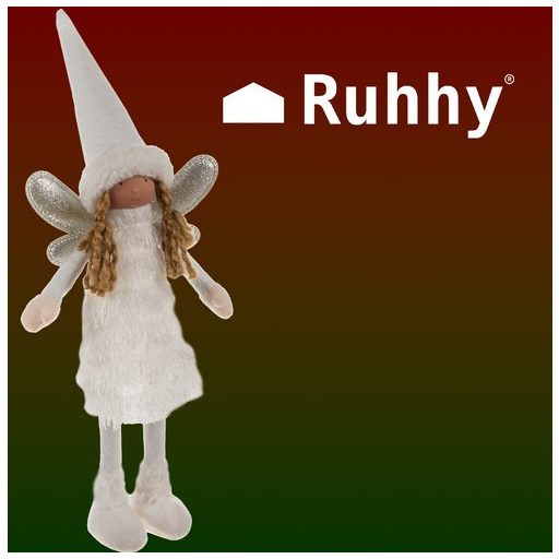 Tündér - fehér karácsonyi figura Ruhhy 22342