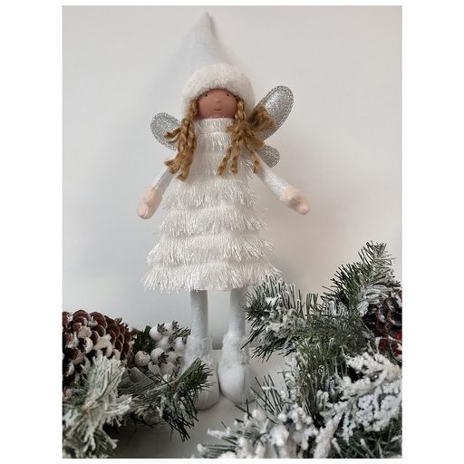 Tündér - fehér karácsonyi figura Ruhhy 22342