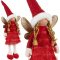 Piros Karácsonyi tündér figura Ruhhy 22346