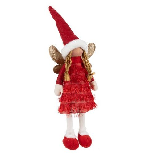 Piros Karácsonyi tündér figura Ruhhy 22346