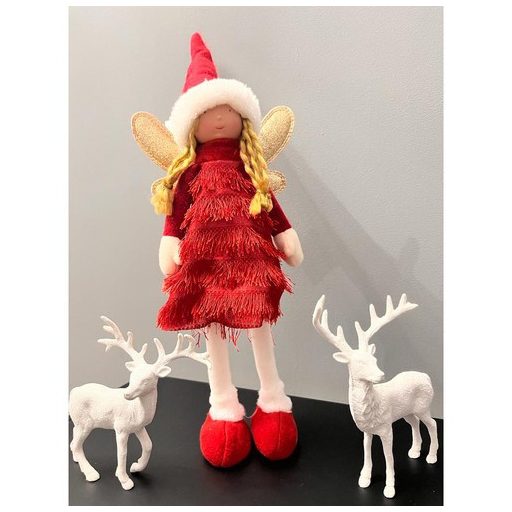 Piros Karácsonyi tündér figura Ruhhy 22346